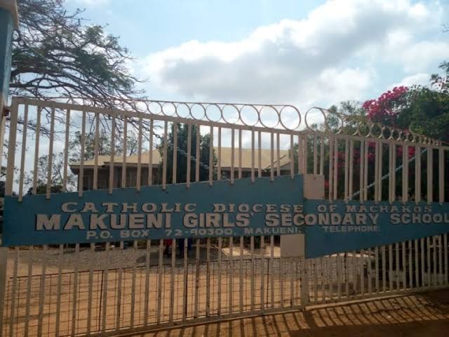 Gate of Makueni Girls - one of the extra county schools in Makueni County